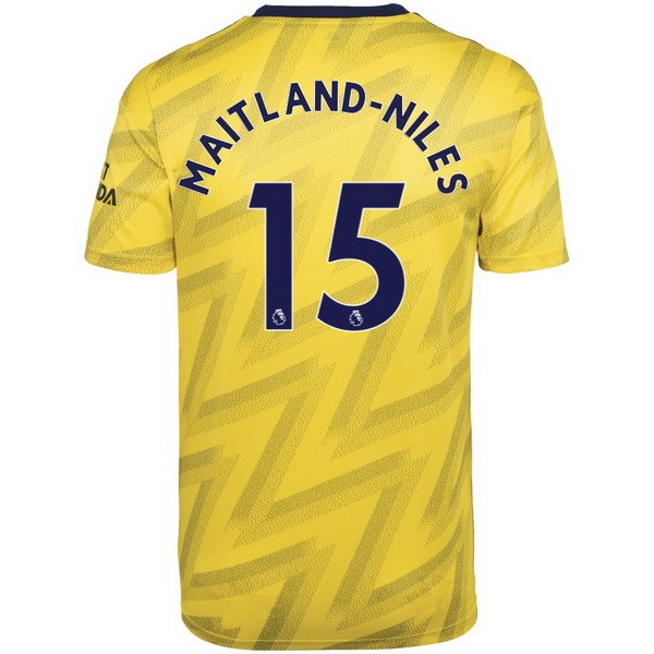 Trikot Arsenal NO.15 Maitland Niles Auswarts 2019-20 Gelb Fussballtrikots Günstig